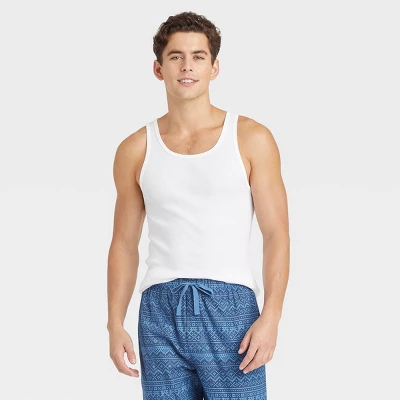 Men's 4pk Ribbed Tank Top - Goodfellow & Co™ 3 Men's 4pk Ribbed Tank Top - Goodfellow & Co™