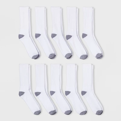 Men's Odor Resistant Crew Socks 10pk - Goodfellow & Co™ 6-12 4 Men's Odor Resistant Crew Socks 10pk - Goodfellow & Co™ 6-12 - Image 2