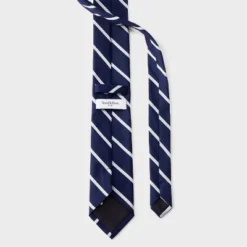 Men's Striped Neck Tie - Goodfellow & Co™ Navy & White