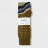 Men's Solid Dots Dress Socks 5pk - Goodfellow & Co™ Blue/Tan 7-12 -Men Fashion GUEST ea09e909 6f65 4a68 b203 db680314fdbb