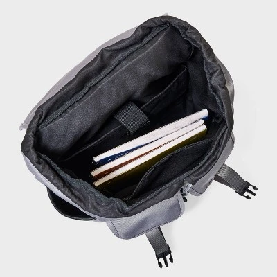 Men's 18.5" Backpack With Buckles - Goodfellow & Co™ Gray 5 Men's 18.5" Backpack With Buckles - Goodfellow & Co™ Gray - Image 3