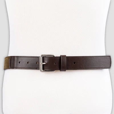 Men's Suede Belt - Goodfellow & Co™ Olive XL 5 Men's Suede Belt - Goodfellow & Co™ Olive XL - Image 3